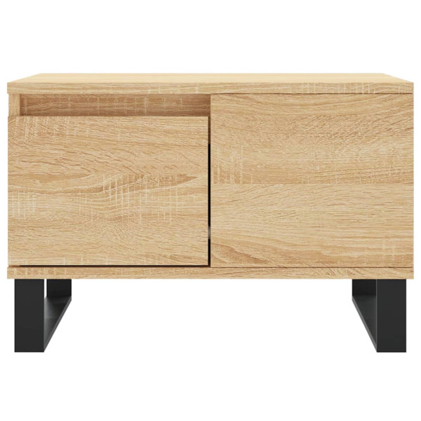 Mesa de centro madera contrachapada roble Sonoma 55x55x36.5 cm M 5