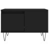 Mesa de centro madera contrachapada negro 55x55x36.5 cm 5
