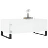 Mesa de centro madera contrachapada blanco 90x50x36.5 cm 3