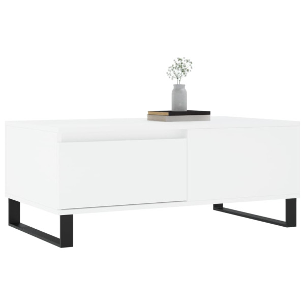 Mesa de centro 90x50x36.5 cm derivados de madeira branco M 4