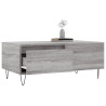 Mesa de centro madera contrachapada gris Sonoma 90x50x36.5 cm 3