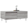 Mesa de centro madera contrachapada gris Sonoma 90x50x36.5 cm 4