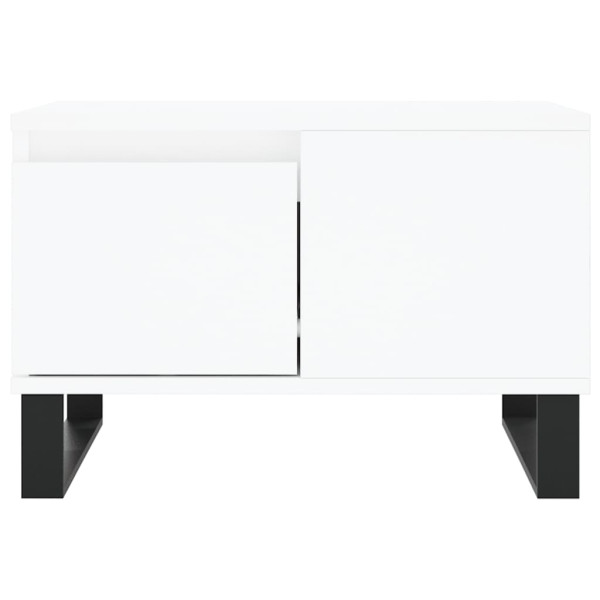 Mesa de centro madera contrachapada blanco 55x55x36.5 cm M 5