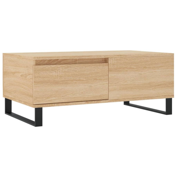 Mesa de centro em contraplacado de carvalho Sonoma 90x50x36,5 cm M 2