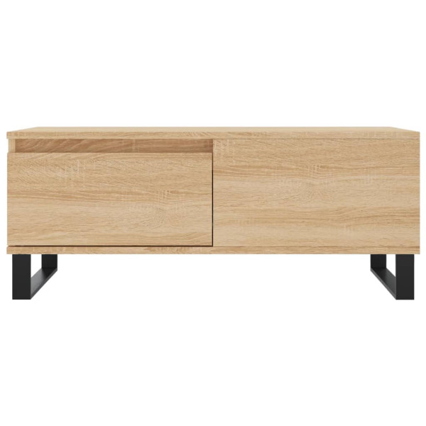 Mesa de centro madera contrachapada roble Sonoma 90x50x36.5 cm M 5