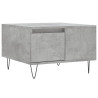 Mesa de centro madera contrachapada gris hormigón 55x55x36.5 cm 2