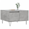 Mesa de centro madera contrachapada gris hormigón 55x55x36.5 cm 3
