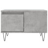 Mesa de centro madera contrachapada gris hormigón 55x55x36.5 cm 5