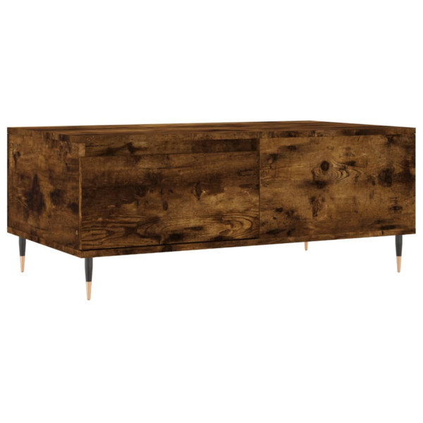 Mesa de centro madera contrachapada roble ahumado 90x50x36.5 cm M 2