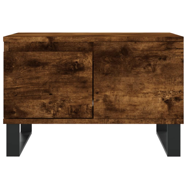 Mesa de centro madera contrachapada roble ahumado 55x55x36.5 cm M 5