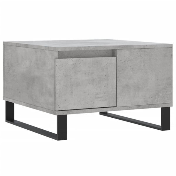 Mesa de centro madera contrachapada gris hormigón 55x55x36.5 cm M 2