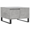 Mesa de centro madera contrachapada gris hormigón 55x55x36.5 cm 2