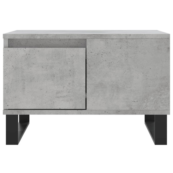 Mesa de centro madera contrachapada gris hormigón 55x55x36.5 cm M 5