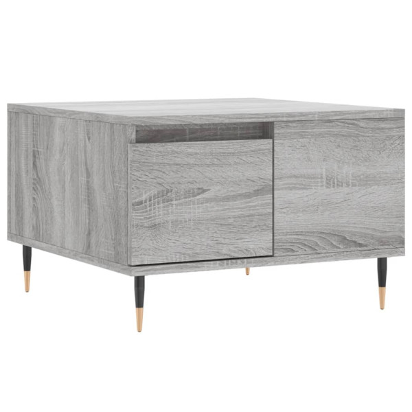 Mesa de centro madera contrachapada gris Sonoma 55x55x36.5 cm M 2
