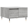Mesa de centro madera contrachapada gris Sonoma 55x55x36.5 cm 2