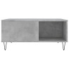 Mesa de centro madera contrachapada gris hormigón 80x80x36.5 cm 4