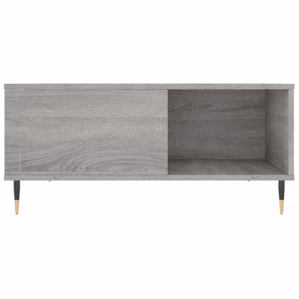 Mesa de centro madera contrachapada gris Sonoma 80x80x36.5 cm M 5
