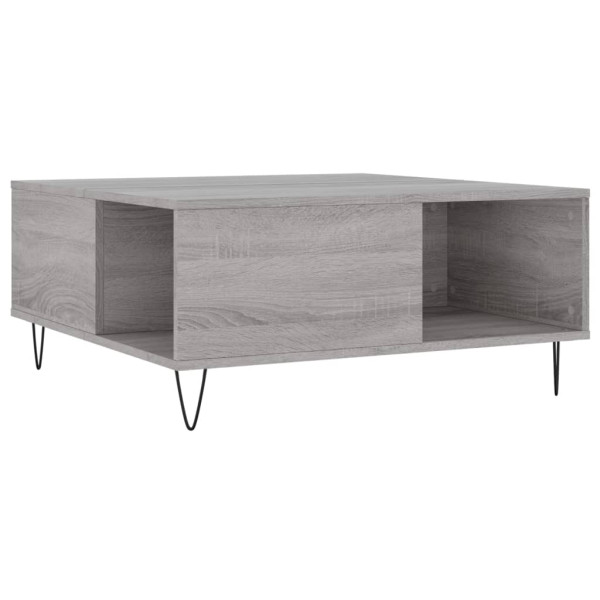 Mesa de centro 80x80x36.5 cm derivados madeira cinzento sonoma M 2