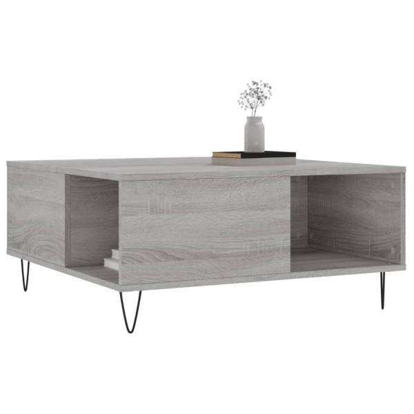 Mesa de centro 80x80x36.5 cm derivados madeira cinzento sonoma M 3