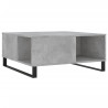Mesa de centro madera contrachapada gris hormigón 80x80x36.5 cm 2