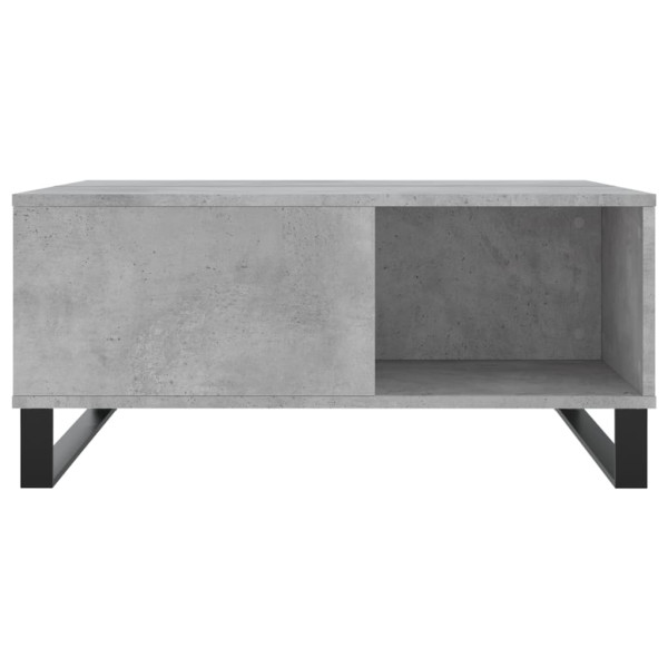Mesa de centro madera contrachapada gris hormigón 80x80x36.5 cm M 4