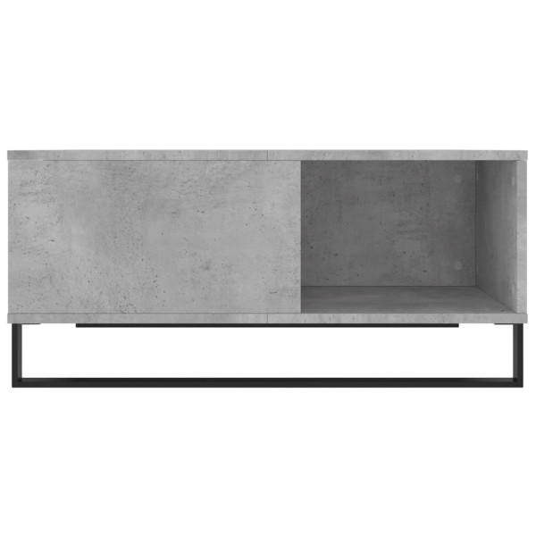 Mesa de centro madera contrachapada gris hormigón 80x80x36.5 cm M 5