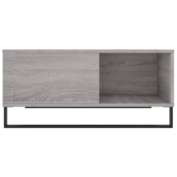 Mesa de centro madera contrachapada gris Sonoma 80x80x36.5 cm M 5