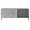 Mesa de centro madera contrachapada gris hormigón 80x80x36.5 cm 4