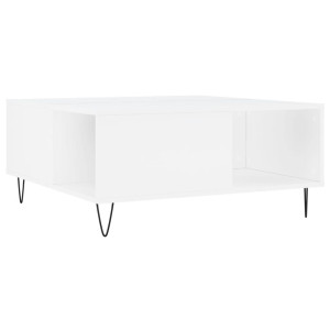 Mesa de centro 80x80x36.5 cm derivados de madeira branco H