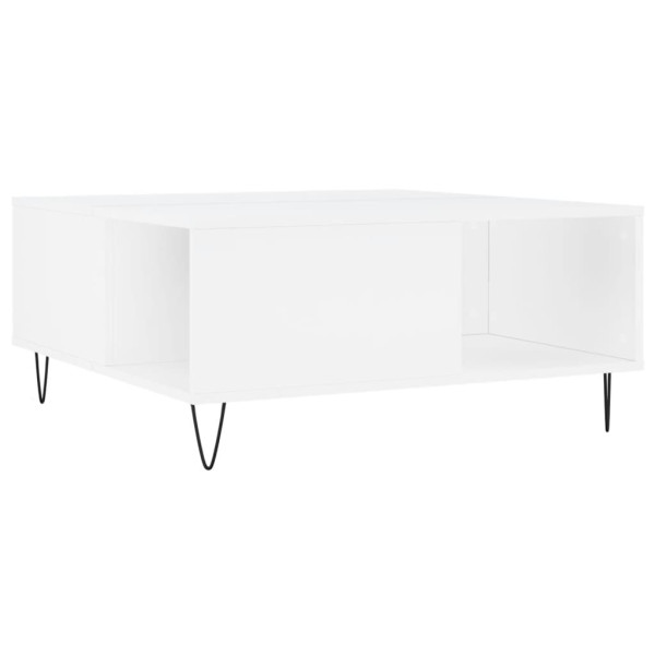 Mesa de centro 80x80x36.5 cm derivados de madeira branco M 2
