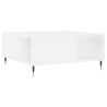 Mesa de centro madera contrachapada blanco 80x80x36.5 cm 2