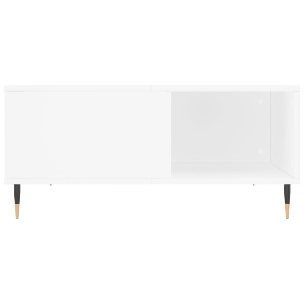 Mesa de centro madera contrachapada blanco 80x80x36.5 cm M 5