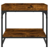 Mesa de centro 49.5x49.5x45cm derivados madeira carvalho fumado 4