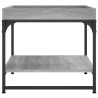Mesa de centro madera de ingeniería gris Sonoma 49.5x49.5x45 cm 5