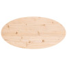 Tablero de mesa ovalado madera maciza de pino 70x35x2.5 cm 4