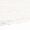 Tablero de mesa ovalado madera maciza pino blanco 60x30x2.5 cm 5
