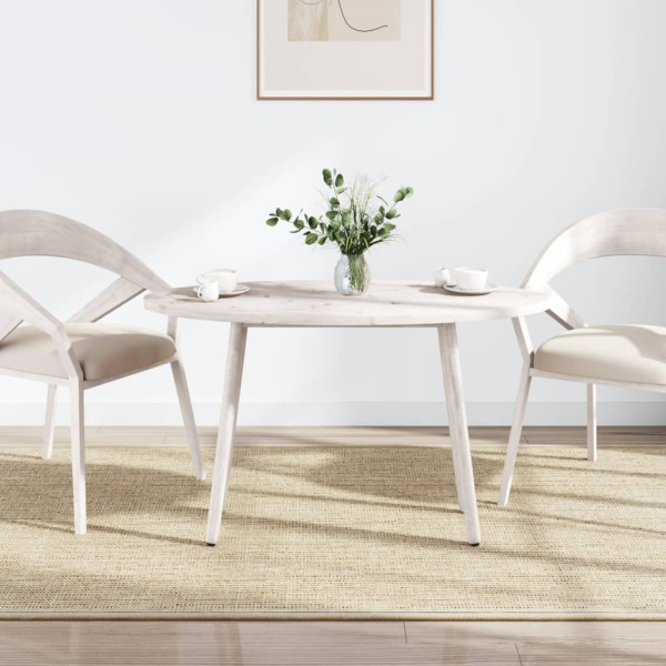 Tabela de mesa de madeira maciça de pinho branco 110x55x2.5 cm M 2