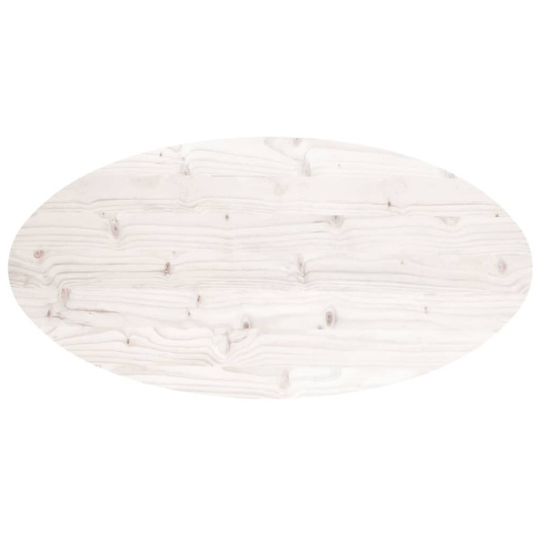 Tabela de mesa de madeira maciça de pinho branco 110x55x2.5 cm M 4