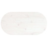 Tablero de mesa ovalado madera maciza pino blanco 70x35x2.5 cm 4