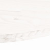 Tampo de mesa oval 70x35x2.5 cm pinho maciço branco 5