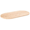 Tablero de mesa ovalado madera maciza de pino 90x45x2.5 cm 1