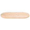 Tablero de mesa ovalado madera maciza de pino 90x45x2.5 cm 3