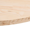 Tablero de mesa ovalado madera maciza de pino 90x45x2.5 cm 5