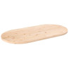Tampo de mesa oval 100x50x2.5 cm madeira de pinho maciça 1
