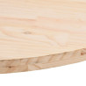 Tampo de mesa oval 110x55x2.5 cm madeira de pinho maciça 5