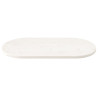 Tablero de mesa ovalado madera maciza pino blanco 100x50x2.5 cm 3