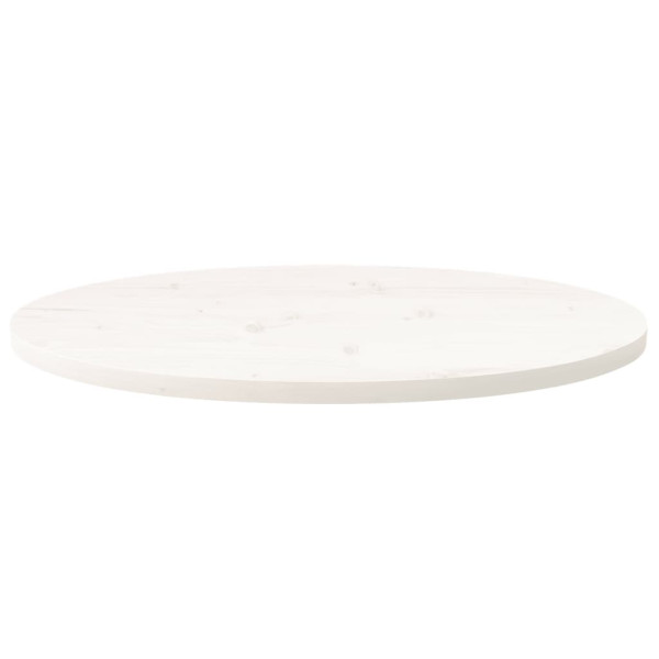 Tablero de mesa ovalado madera maciza pino blanco 80x40x2.5 cm M 3