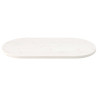 Tablero de mesa ovalado madera maciza pino blanco 90x45x2.5 cm 3