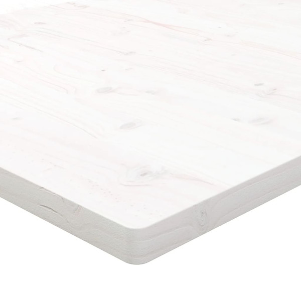 Tablero de mesa cuadrado madera maciza pino blanco 70x70x2.5 cm M 5