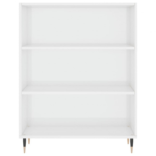 Estante 69.5x32.5x90 cm derivados de madeira branco brilhante M 4